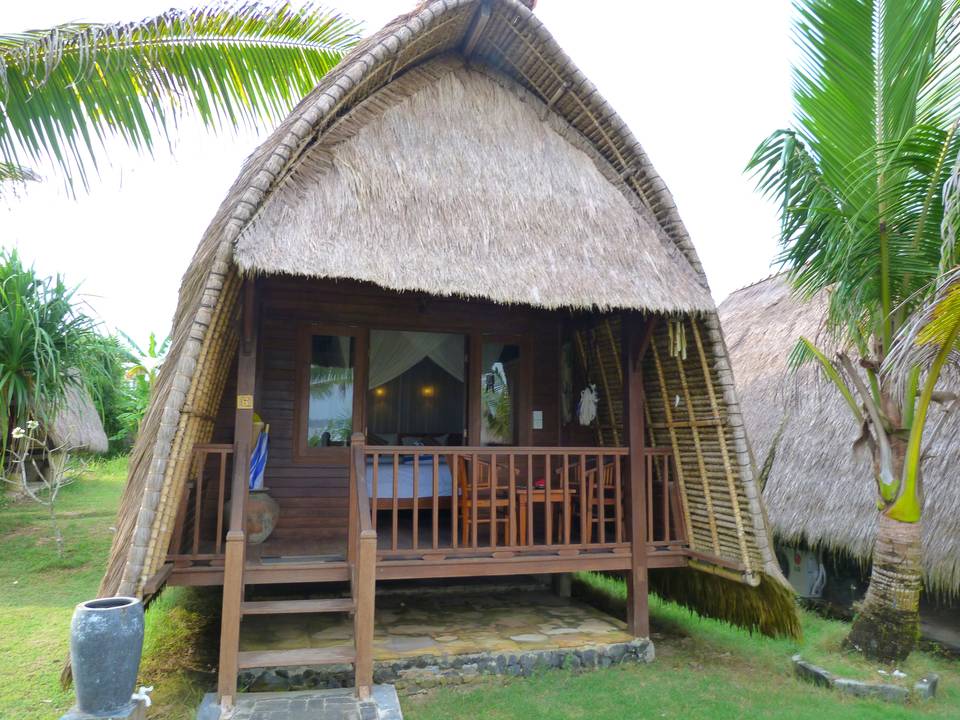  Dream  Beach  Huts  in Nusa Lembongan op Bali  Indonesie 